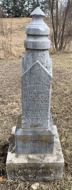 Minnie Arnold 1874 1892 Mémorial Find A Grave