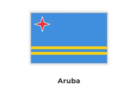 Premium Vector The National Flag Of Aruba