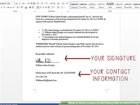 Apology letter for missing a court date. How to Write a Letter for Not Being Able to Attend Court