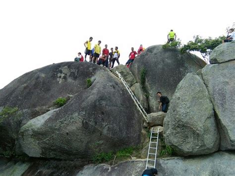 Hiking at gunung datuk negeri sembilan zakersonpace. Metal ladder climb to top - Picture of Gunung Datuk ...