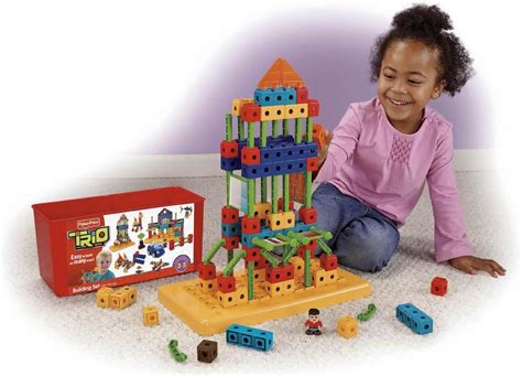 Fisher Price Trio Building Set With Storage Toys And Games