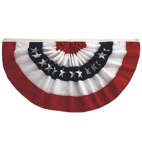 American Flag Decor Pleated Fan Patriotic Bunting