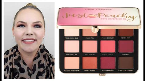 Today i'm sharing my too faced just peachy mattes palette review with you. Too Faced Just Peachy Mattes Palette Review - YouTube