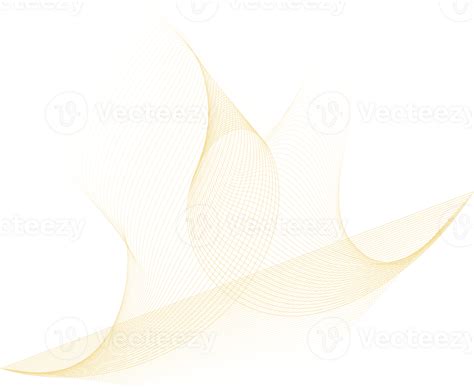 Golden Abstract Lines 35516313 Png