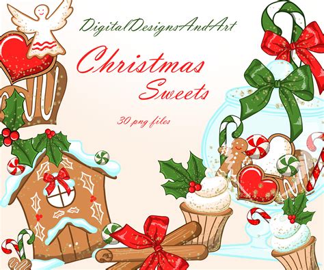 About bonbonnydesigns graphics are digital illustrations. Christmas cookies clipart