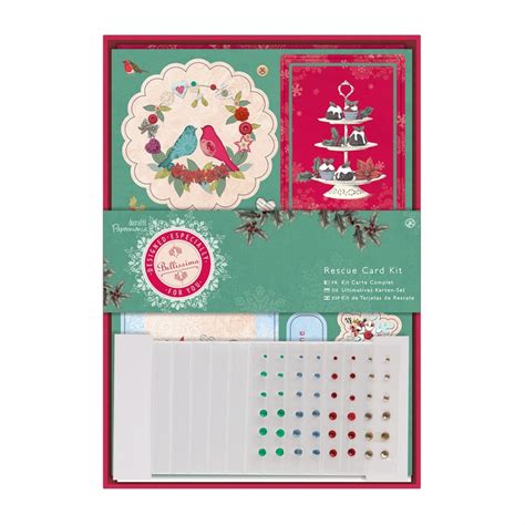 It includes a festive paper pack, 9 piece die set, a6 holly. Bellissima Christmas Rescue Card Kit - DoCrafts from ...