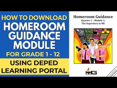 DepEd HOMEROOM GUIDANCE MODULE STEPS ON HOW TO DOWNLOAD ON DEPED LEARNING PORTAL YouTube