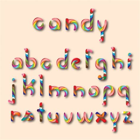 Candy Alphabet Letters