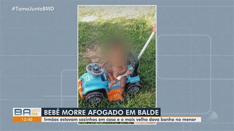 bebê de 1 ano e 3 meses morre após se afogar em balde com água na ba mãe tinha saído para