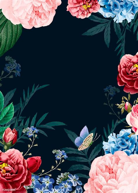 Blooming Elegant Floral Background Vector Premium Image By Rawpixel