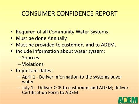 Ppt Electronic Consumer Confidence Report Ccr Rule Powerpoint