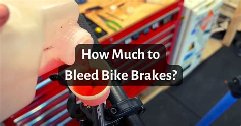 How Much To Bleed Bike Brakes