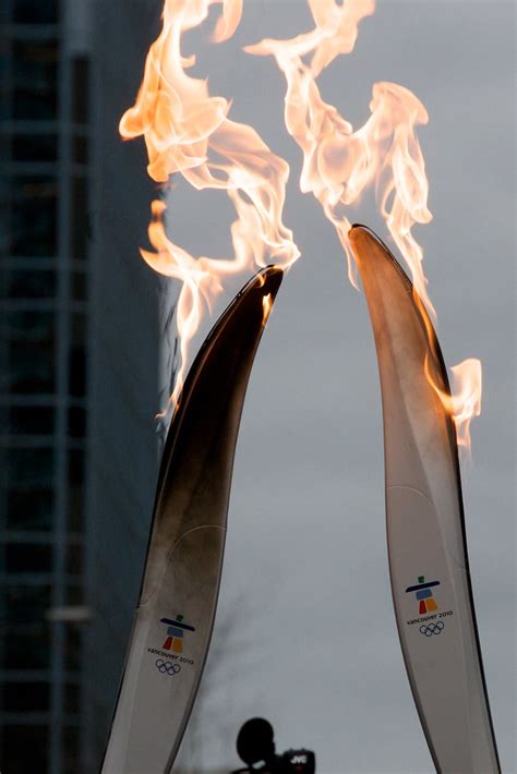 Closeup Of Olympic Torch Flames The Olympic Torch Arrives Flickr