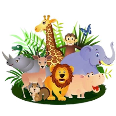 Jungle Safari Transparent Image Animals And Humans Clipart 995