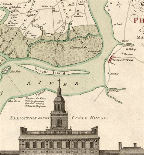 Old Map Of Philadelphia 1777 Vintage Maps And Prints