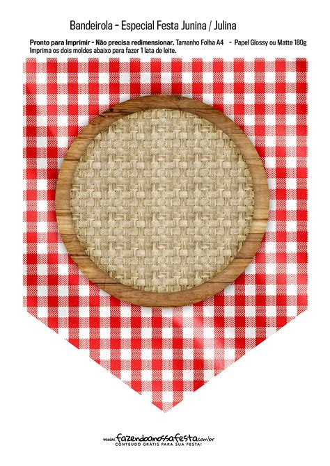 Bandeirola Junina Para Imprimir