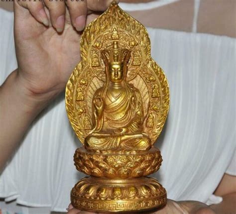 Tibet Buddhism Brass Copper Jizo Ksitigarbha Bodhisattva