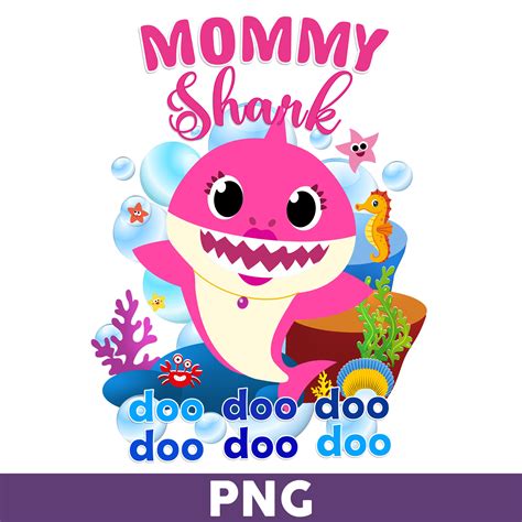 Mommy Shark Png Shark Png Shark Birthday Png Shark Party Png Baby