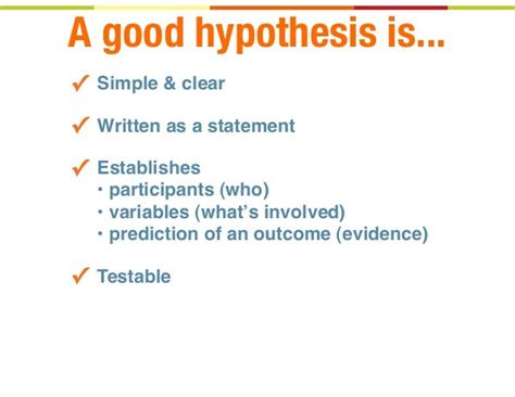 What Is The Proper Way To Write A Hypothesis Examples Of Hypothesis