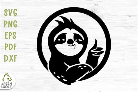 Lazy Sloth Svg Sloth Vinyl Decals Svg Cute Animal Svg File 1393472