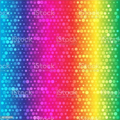 Spectrum Rainbow Circles Colorful Vector Background Stock Illustration