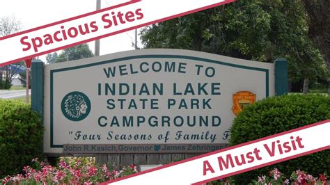 Indian Lake State Park Campground Bike Trail Ohio Youtube