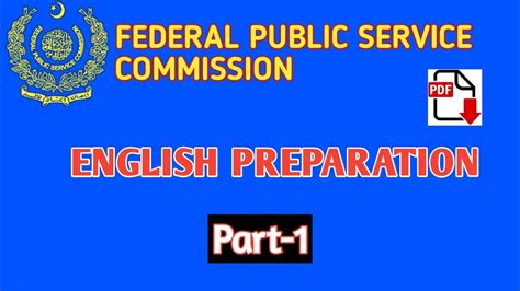 For more information and source, see on this link : English Preparation|| Part-1|| Federal Public Service ...