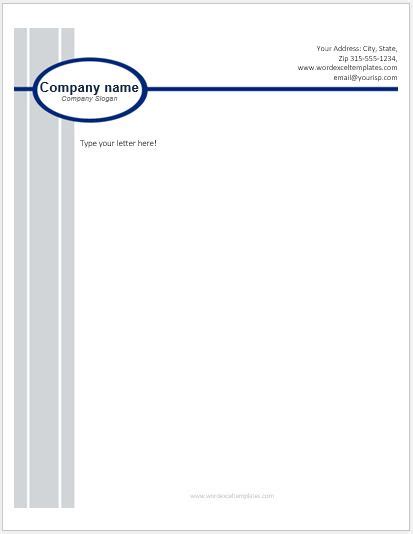 Business Letterhead Templates For Ms Word Word And Excel