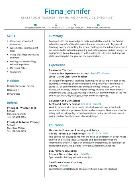 Classroom Teacher Resume Sample 2022 Writing Tips Resumekraft