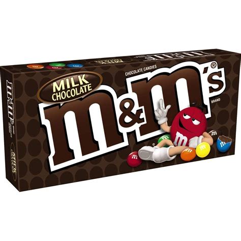 Mandms Milk Chocolate Candy Theater Box 31 Oz Grocery