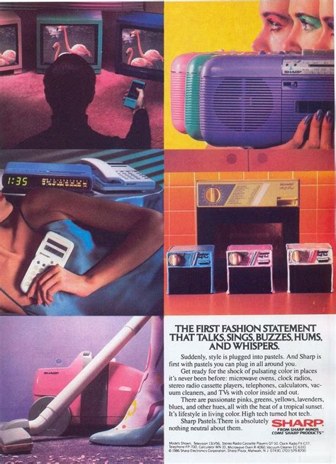 Vintage Ads Sharp Electronics 1986 80s Ads Retro Ads Vintage