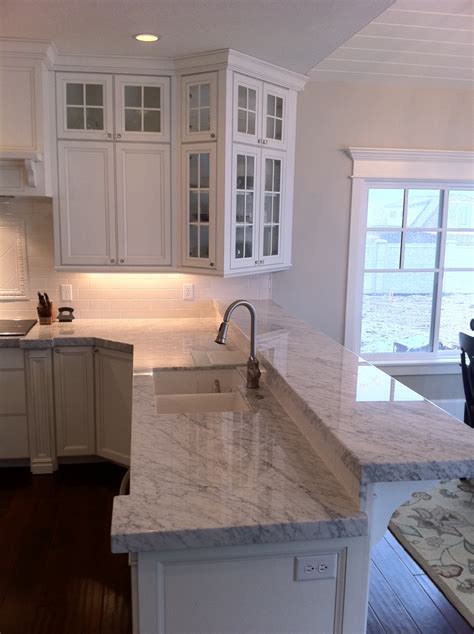 Carrera marble countertop, doing our kitchen remodel and lasting stone the products beauty always adored white between carrara generally care the slab we all focus in the line. The Granite Gurus: Carrara Marble Kitchen from MGS by Design