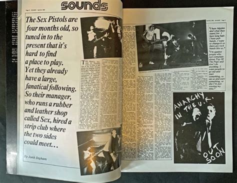 Sex Pistols Scrapbook By Ray Stevenson 1977 Withdrawn 1st Edition