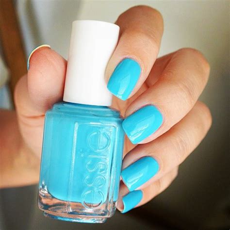 Just go ahead and wear whatever your little heart desires, no matter the month or the vibes on your instagram. nail polish, light neon blue nail polish form the brand ...
