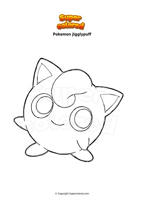 Jigglypuff Pokemon Coloring Page