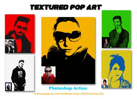 Textured Pop Art Photoshop Action Filtergrade