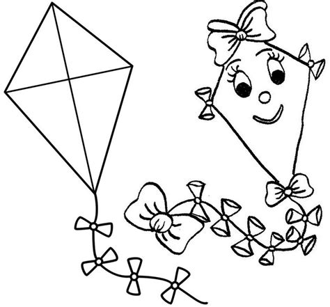Coloring pages for kids of all ages. Happy kites simple coloring page for boys and girls