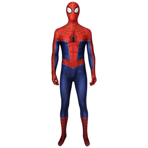Peter Parker Jumpsuit Spider Man Into The Spider Verse Cosplay Suits