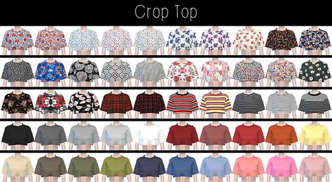 Spectacledchic Sims4 Crop Top Crop Tops Sims 4 Sims