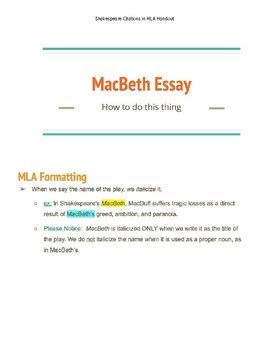 Welcome to the easybib mla citation guide! How To's Wiki 88: How To Quote Shakespeare Mla