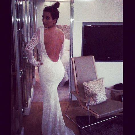 Kim Kardashian Posing Very Sexy In Lingerie And Wedding Dress Porn