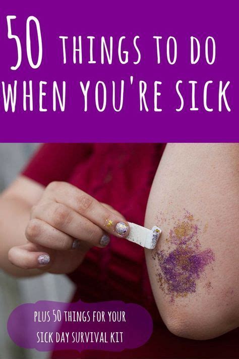 50 Things To Do When Youre Sick Uncustomary Crafts To Do When Your