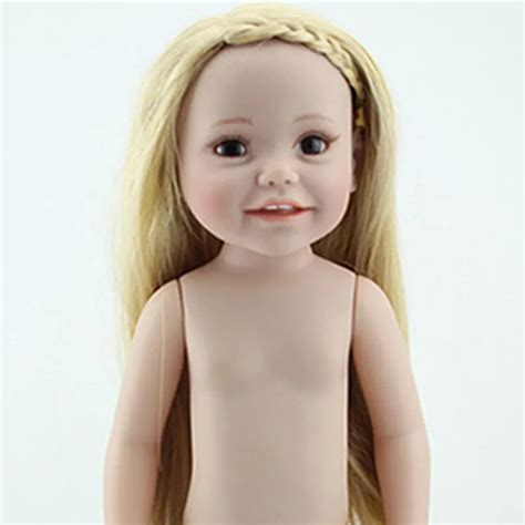 American Dolls Girl New Silicone Reborn Dolls Naked Doll 45cm Lifelike