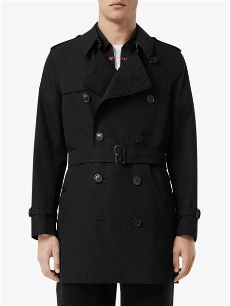Burberry Cotton Gabardine Trench Coat In Black For Men Save 25 Lyst