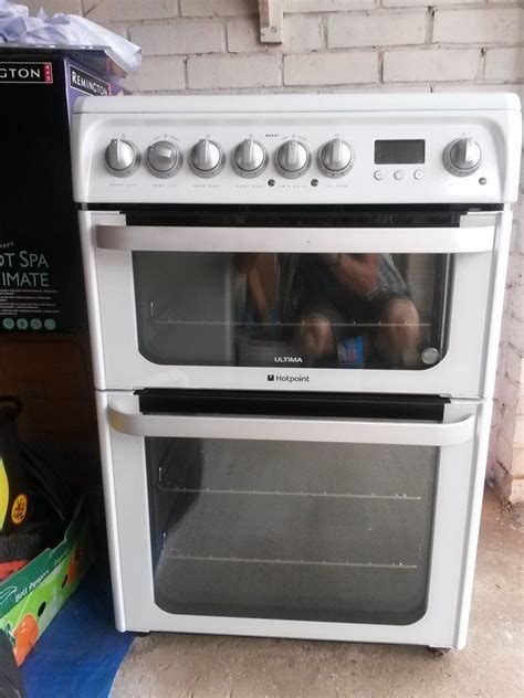 hotpoint ultima hue61ps 60cm ecotec ceramic cooker white in bedale north yorkshire gumtree