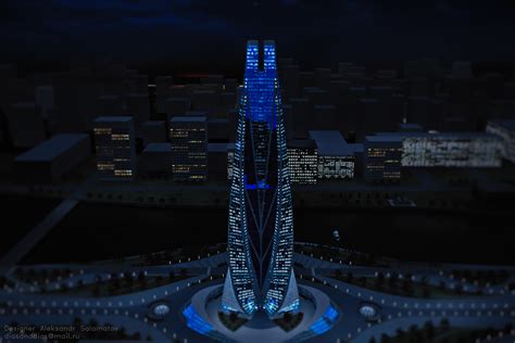 Skyscraper Concept Night On Behance
