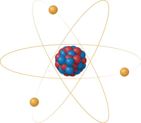 Estrutura Atômica Prótons Nêutrons E Elétrons Orbitando O Núcleo