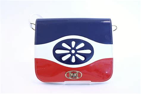 Vintage 70s Red White And Blue Handbag At Rice And Beans Vintage