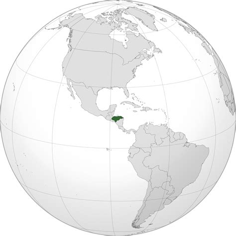 Location Of The Honduras In The World Map