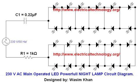 Ac Operated Led Circuit Diagram
